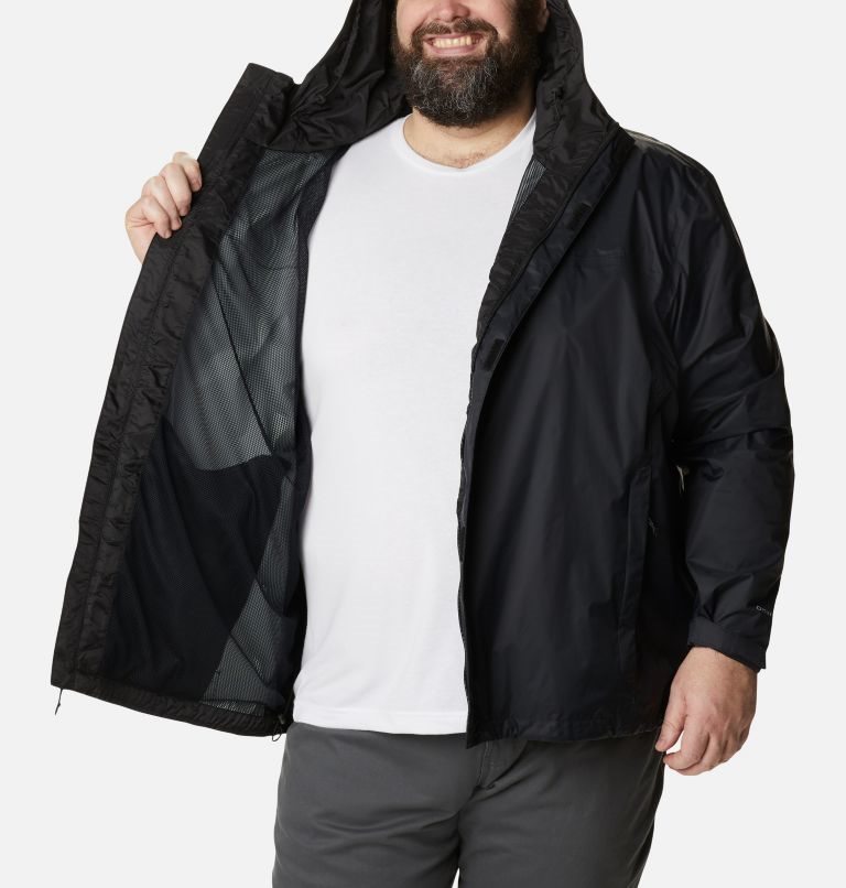 Men's Columbia Watertight II Rain Jackets Black | Plus Size CA-TA365